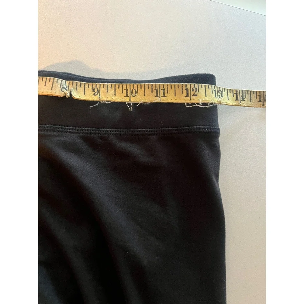 Converse Girls Black Logo Leggings Athletic Tights Size L 12-13 Pants Stretch
